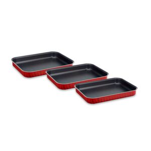 طبق فرن مستطيل 3قطع TEFAL طبق فرن مستطيل 3قطع TEFAL